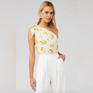 New CAMI NYC One Shoulder Ronny Bodysuit Top